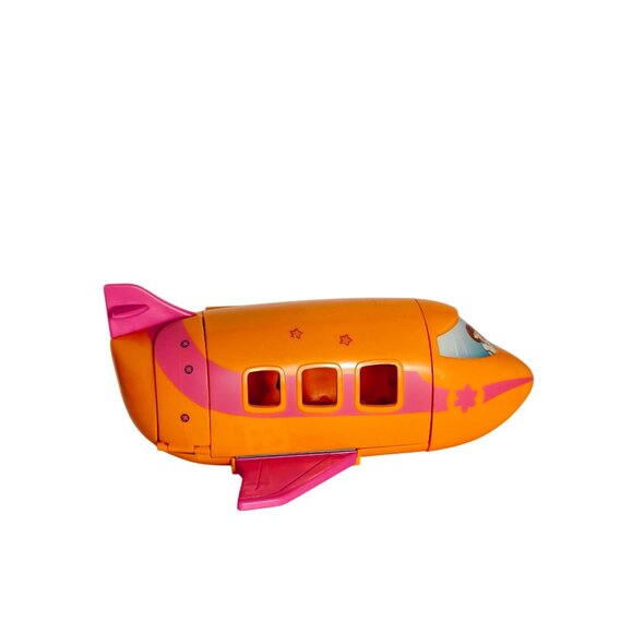 Polly Pocket 2002 Groovy Getaway Jet Airplane Playset Dolls Accessories - Picture 6 of 8